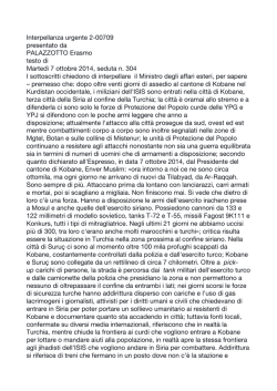 Interpellanza urgente - Sinistra Ecologia Libert&agrave;