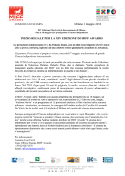 inizio regale per la xiv edizione di miff awards