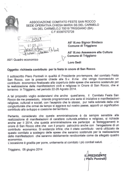 Festa San Rocco - Comune di Triggiano