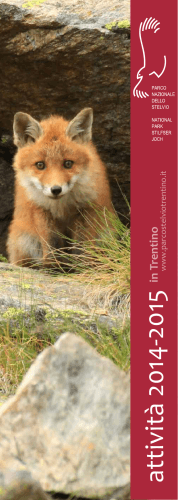 attività 2014-2015 - Parco Nazionale dello Stelvio