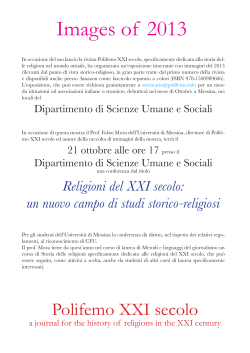 Polifemo XXI secolo - Università degli Studi di Messina