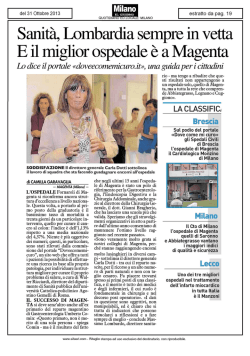 Il Giorno - Centro Cardiologico Monzino