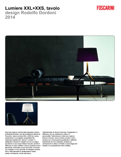 Lumiere XXL+XXS, tavolo design Rodolfo Dordoni 2014