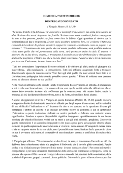 domenica 7 settembre 2014 - Centro di Accoglienza Ernesto Balducci