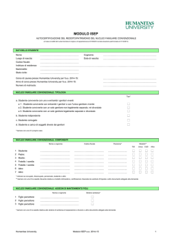 MODULO ISEP - Humanitas University