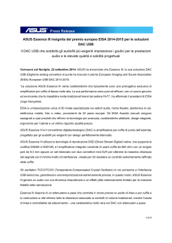 ASUS Essence III insignita del premio europeo EISA