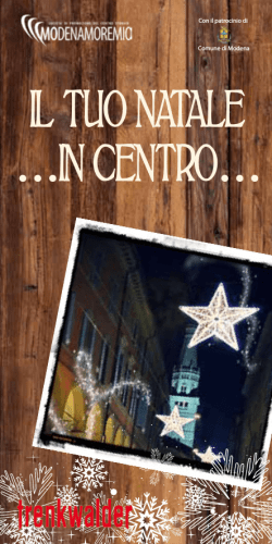 IL TUO NATALE &hellip;IN CENTRO&hellip;