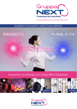 Incrementa il tuo fatturato con il Cambio Merce Pubblicitario