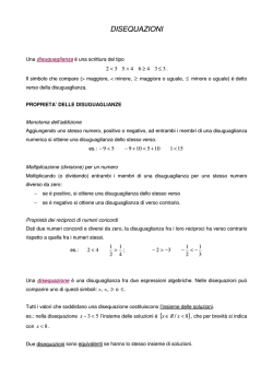 DISEQUAZIONI }8