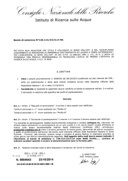 Istituto di Ricerca sulle Acque