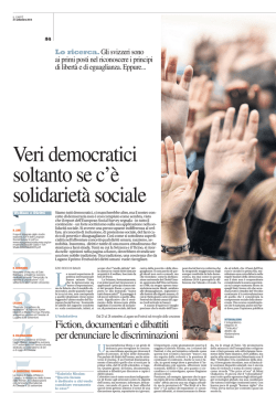 Fiction, documentari e dibattiti per denunciare le