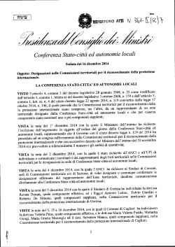 PDF - Conferenza Stato Città ed autonomie locali