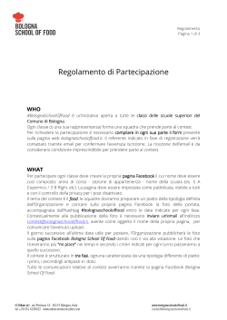 Regolamento di Partecipazione_Bologna School