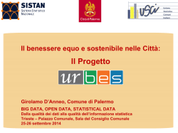 Il benessere equo e sostenibile nelle Citt&agrave;