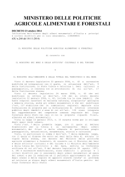 Decreto attuativo del 18/11/2014