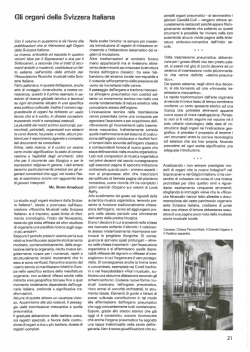 Gli organi della Svizzera Italiana