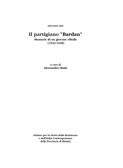 Il partigiano &bdquo;Bardan&rdquo; &rdquo;