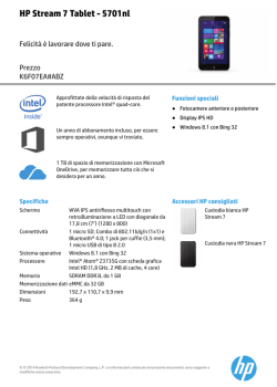 HP Tablet Fact tag A6 - Hewlett