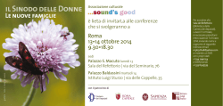 Invito e programma - Universit&agrave; di Roma