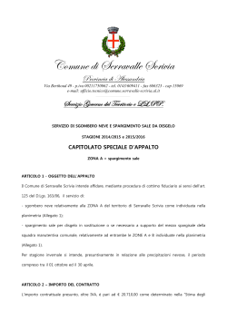CAPITOLATO A - Comune di Serravalle Scrivia