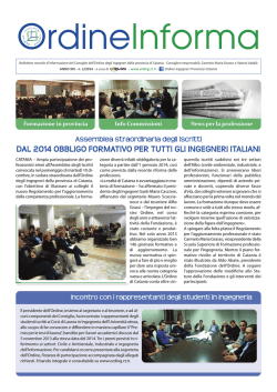 Ordineinforma Layout - Ordine degli Ingegneri della Provincia di