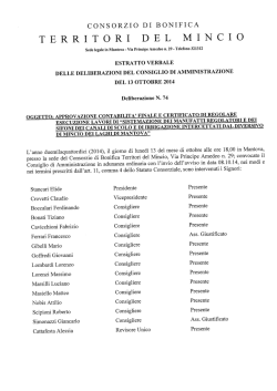 consorzio di bonifica territori - Consorzio Territori del Mincio