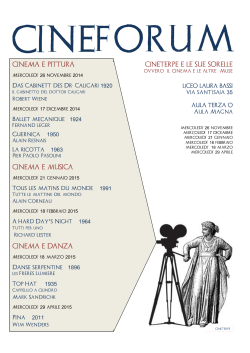 Il programma di Cineterpe