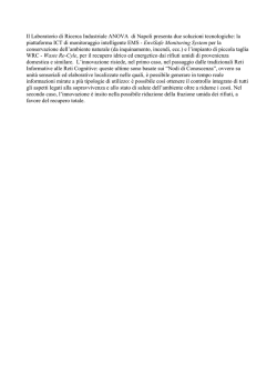 Due le tecnologie presentate dal Laboratorio Privato di