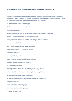 insegnamento dzogchen dei buddha delle cinque