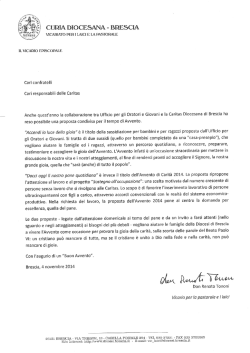lettera - Caritas Brescia