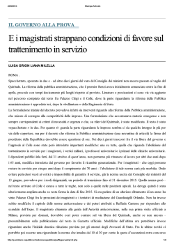E i magistrati strappano condizioni di favore sul trattenimento in