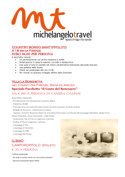 scarica allegato - Michelangelo Travel
