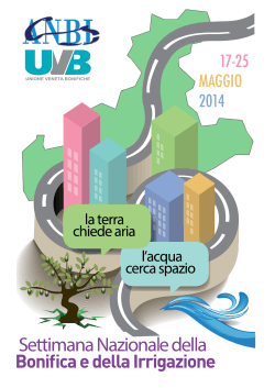 17-25 MAGGIO 2014 - Unione Veneta Bonifiche