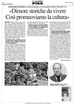 Dimore storiche da vivere Cos promuoviamo la cultura