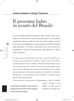 Il prossimo balzo in avanti del Brasile