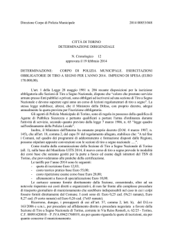 Direzione Corpo di Polizia Municipale 2014 00853