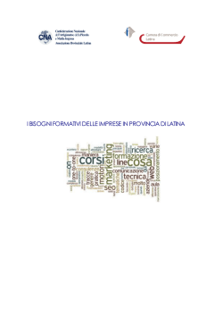 I BISOGNI FORMATIVI DELLE IMPRESE IN