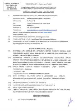 Avviso n. 75. - Comune di Taranto