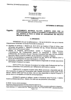 Curriculum e altra documentazione