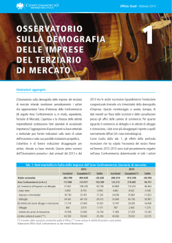 osservatorio sulla demografia delle imprese del