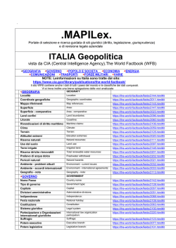 ITALIA Geopolitica