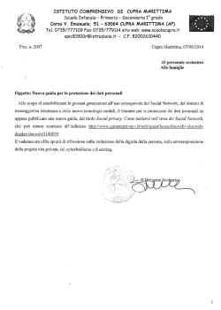 Guida per la protezione dei dati personali