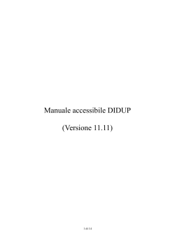 Manuale accessibile DIDUP (Versione 11.11)