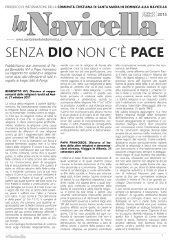 NON TEMETE SONO CON VOI - Santa Maria in Domnica