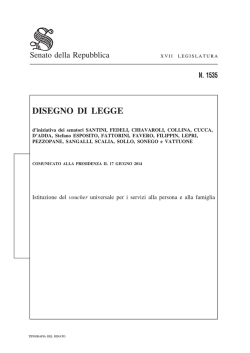 DISEGNO DI LEGGE - Senato della Repubblica