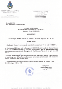 COMUNE DI CASAGIOVE