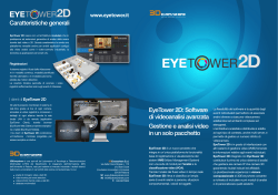 EyeTower 2D: Software di videoanalisi avanzata