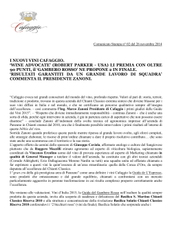 CS n.2 Cafaggio Guide 2015 2014-11-26 - Gruppo La-Vis