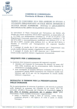 COMUNE DI CORREZZANA Provincia di Monza e Brianza
