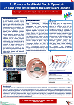 la farmacia satellite dei blocchi operatori